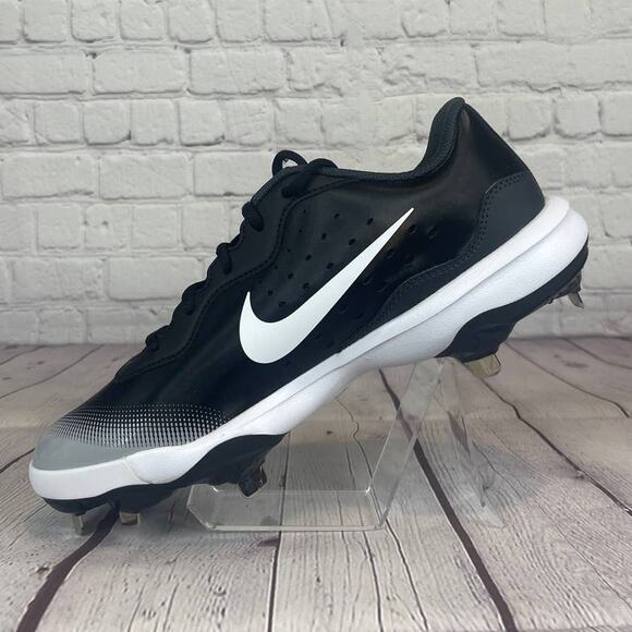 Nike Alpha Huarache Varsity 4 Low Baseball Metal Cleats Mens Size 7 (DJ6516-010) - Picture 4 of 11